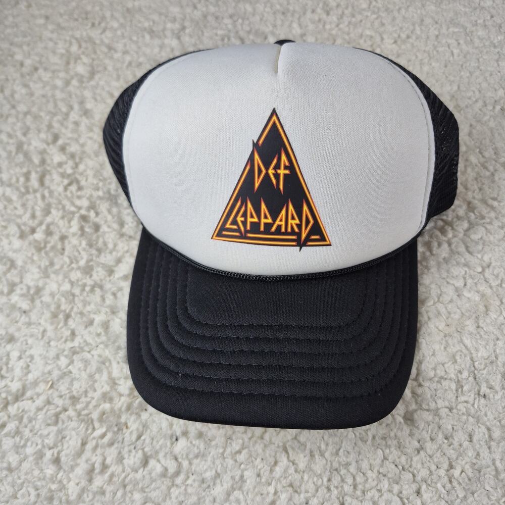 Def Leppard Band Hat ~ Adjustable ~ BOX SHIPPED Mesh Snapback OSFA NWOT